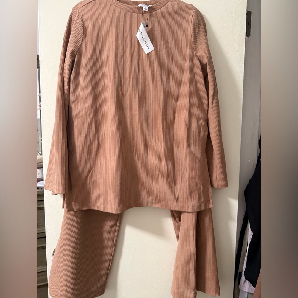 Women's Tan Two-Piece Set